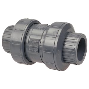 1-1/4" PVC Check Valve with Threaded & Socket Ends