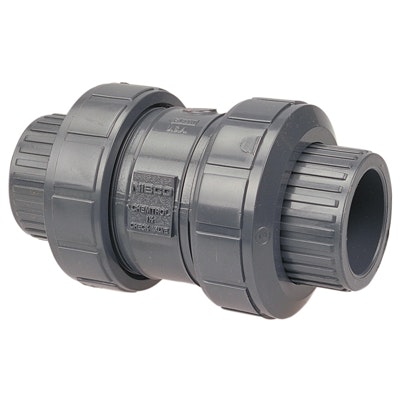 1-1/2" PVC Check Valve with Threaded & Socket Ends