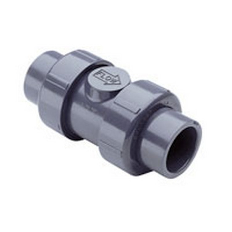 1-1/2" Threaded/Socket CPVC Check Valve with EPDM O-Ring