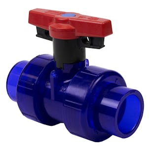 True Union Low Extractable PVC Industrial Ball Valves