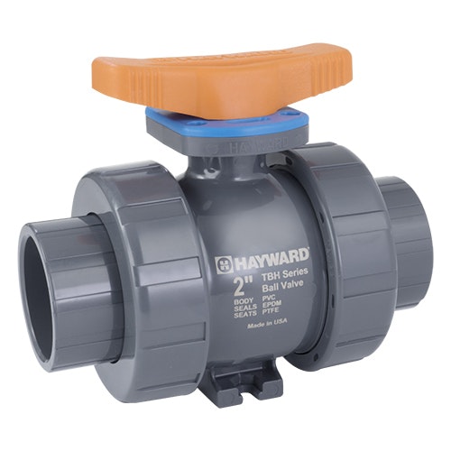 3/8" Threaded CPVC TBH Series True Union Ball Valve with FPM O-rings