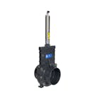 4"  Socket PVC Knife Gate Valve with Air Actuator