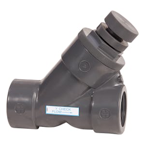 1" Threaded SLC Series Spring Loaded Y-Check Valve with EPDM O-rings