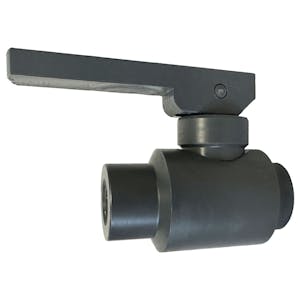 1/2" Threaded Gray PVC Snap Globe Valve