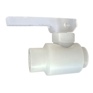 1/4" Threaded Natural PVDF Snap Globe Valve