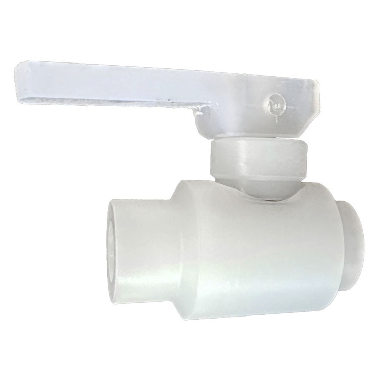 3/8" Threaded Natural PVDF Snap Globe Valve