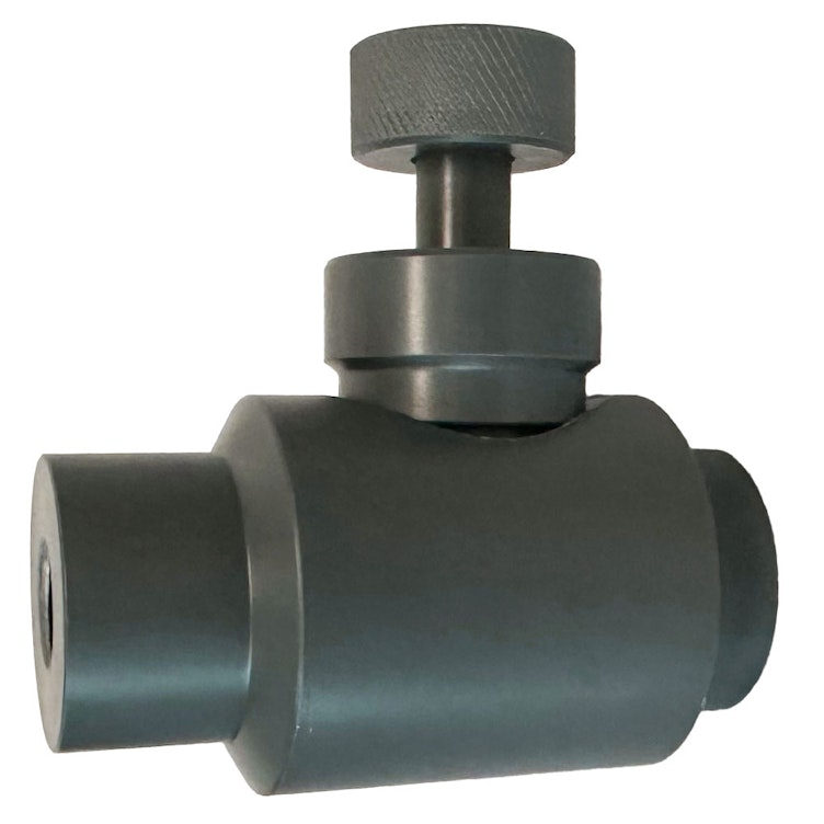 3/8" Threaded Gray PVC Needle Valve