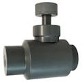 1/2" Threaded Gray PVC Needle Valve