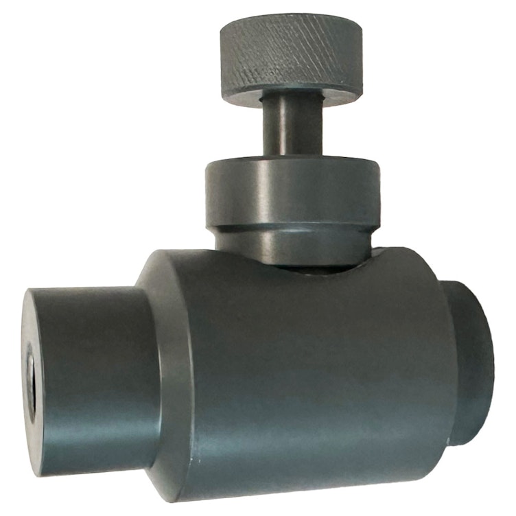 1/2" Threaded Gray PVC Needle Valve