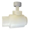 3/8" Threaded Natural Polypropylene Needle Valve