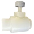 1/2" Threaded Natural Polypropylene Needle Valve
