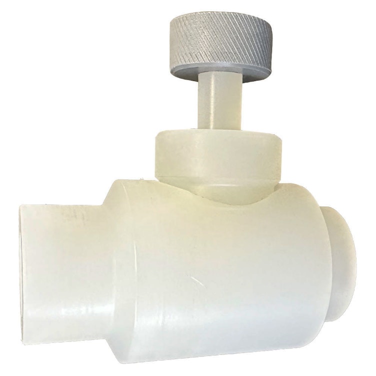 1/2" Threaded Natural Polypropylene Needle Valve