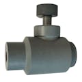 1/4" Threaded Gray CPVC Needle Valve