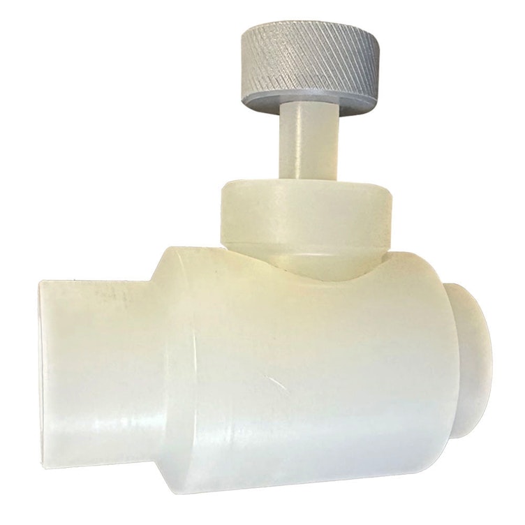 1/4" Threaded Natural PVDF Needle Valve