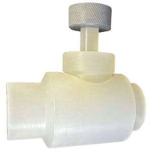 3/8" Threaded Natural PVDF Needle Valve
