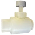 3/8" Threaded Natural PVDF Needle Valve