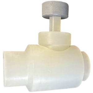 1/2" Threaded Natural PVDF Needle Valve