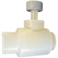 1/2" Threaded Natural PVDF Needle Valve