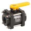 1" Bolted Full Port Valve with 1" Flow Size - Square Endplates with 4 Bolts