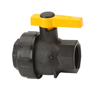1-1/4" Full Port Single Union Spinweld Ball Valve with 1-1/4" Flow Size