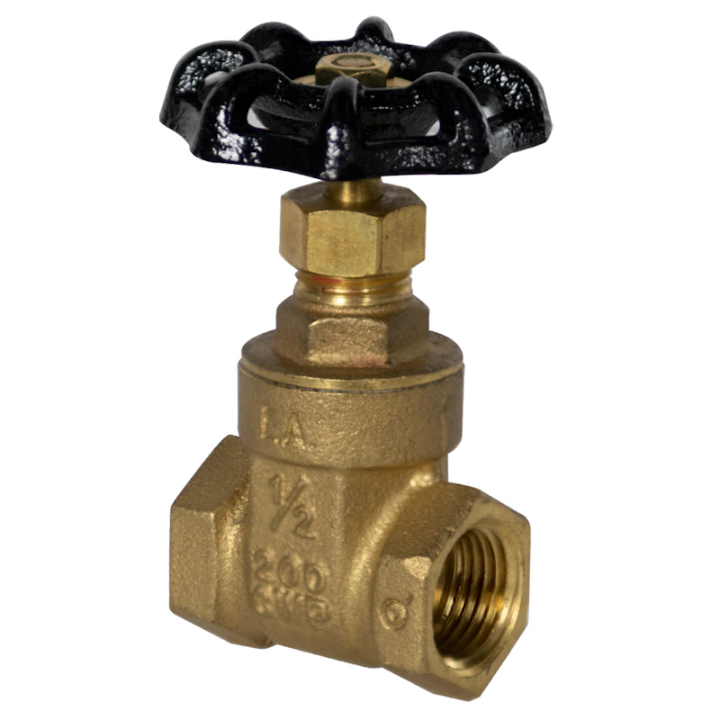 1/2" FNPT No-lead Brass Gate Valve