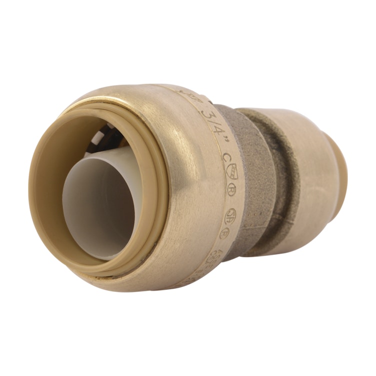 1" Push-to-Connect x 3/4" Push-to-Connect SharkBite® Brass Reducing Coupling