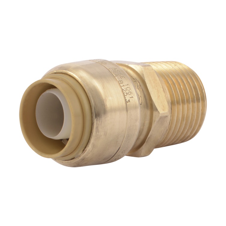 1" Push-to-Connect x 1" MNPT SharkBite® Brass Male Connector