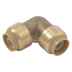 1/2" Push-to-Connect x 1/2" Push-to-Connect SharkBite® Brass 90° Elbow