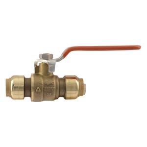 1/2" Push-to-Connect x 1/2" Push-to-Connect SharkBite® Brass Ball Valve