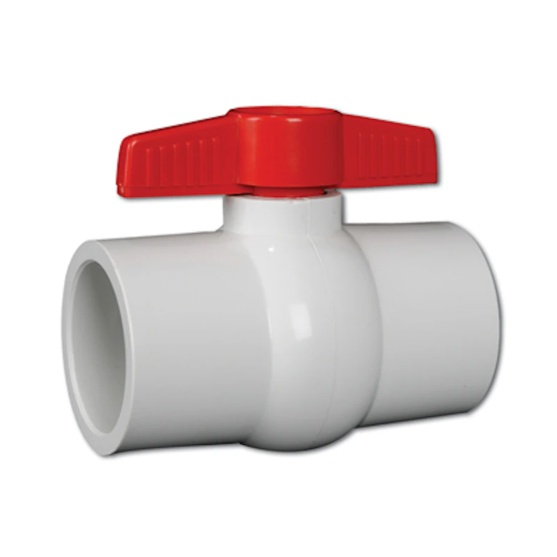 3/4" Socket White Hayward® QVC Series Compact PVC Ball Valve