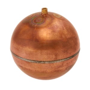5" Diameter Bob® Copper Round Float with 1/4"-20 SAE Thread