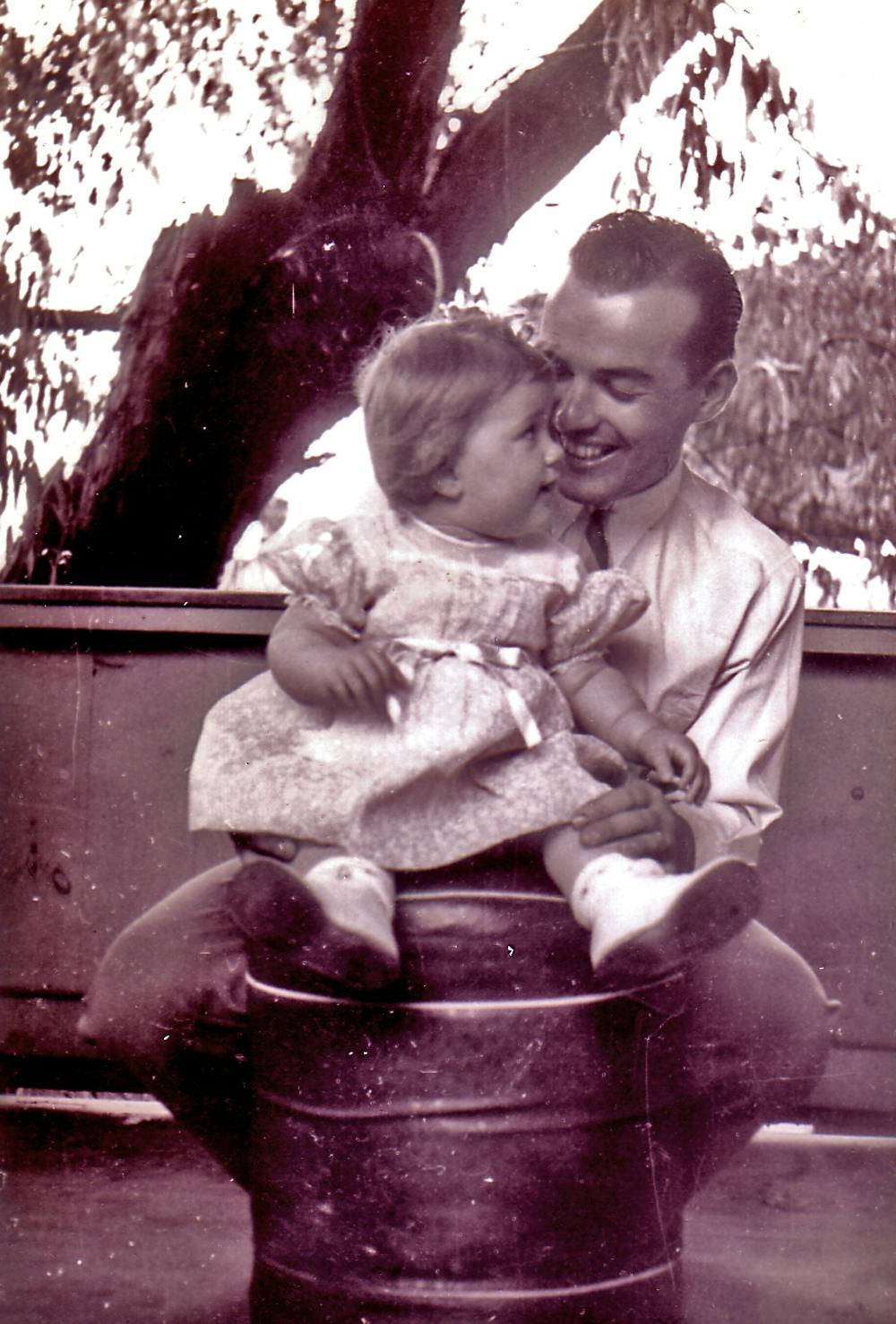 Stanley with his young daughter