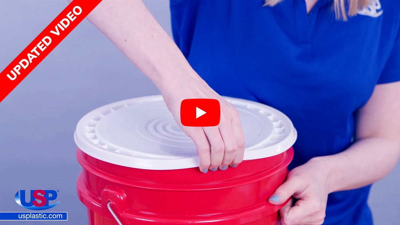 🎥 How to Open & Close Bucket Lids US Plastic Corp